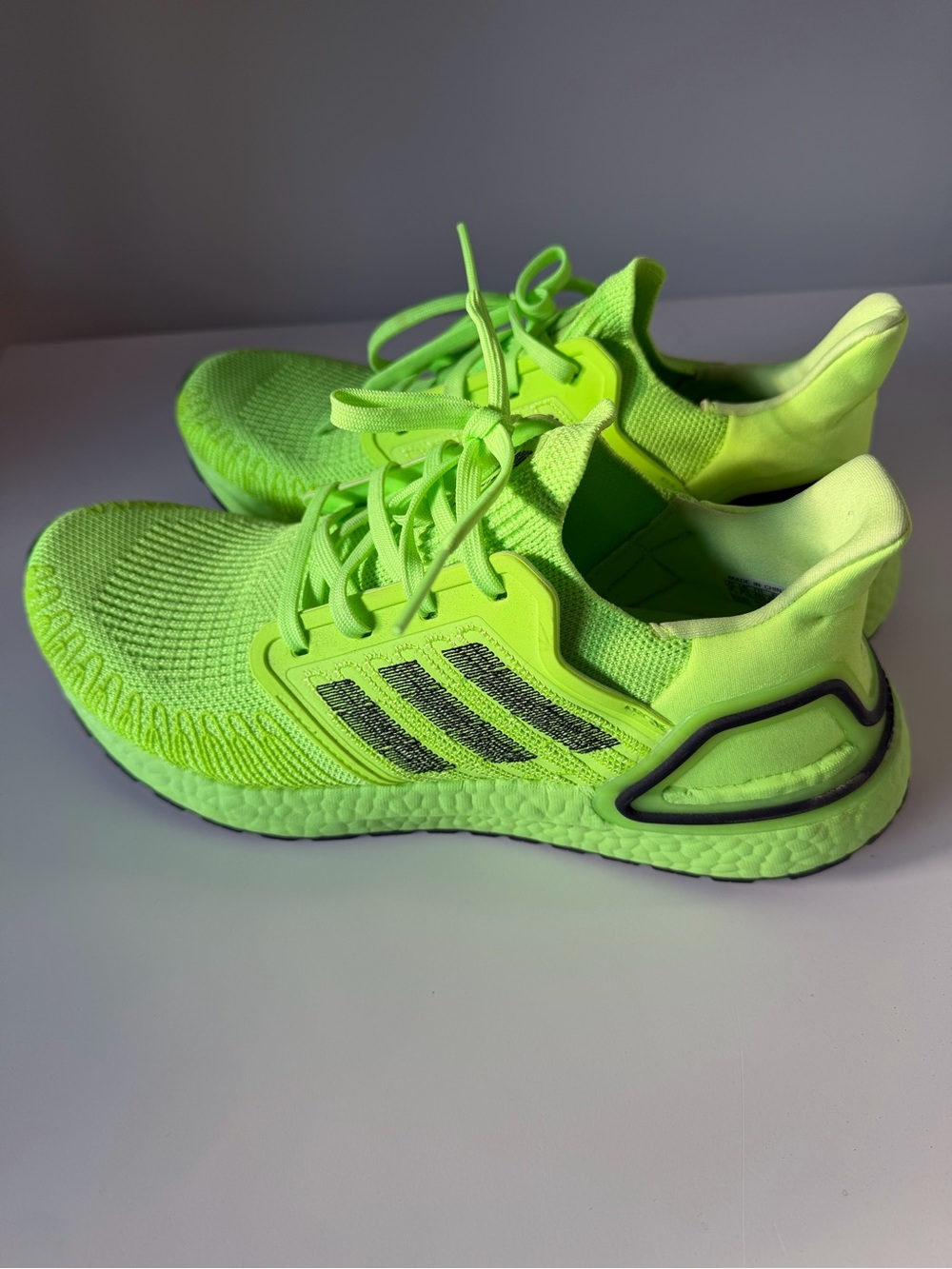 adidas Neon Green Athletic Running Shoes - Picture 2 of 7